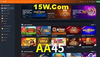 Biblioteca de slots populares na AA45